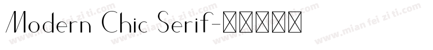 Modern Chic Serif字体转换
